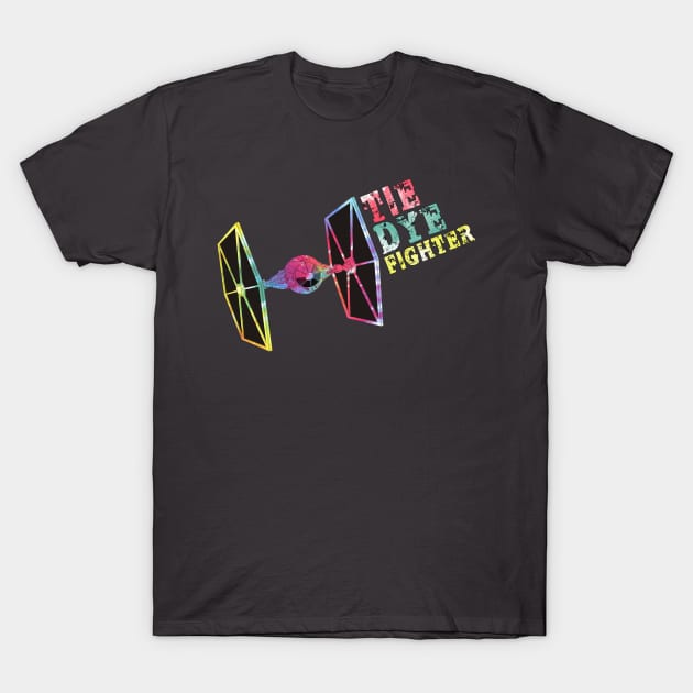 Tie Dye Fighter T-Shirt by potatonomad